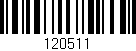 Código de barras (EAN, GTIN, SKU, ISBN): '120511'