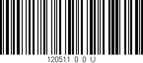 Código de barras (EAN, GTIN, SKU, ISBN): '120511_0_0_U'