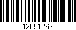 Código de barras (EAN, GTIN, SKU, ISBN): '12051262'