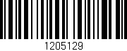 Código de barras (EAN, GTIN, SKU, ISBN): '1205129'