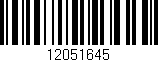 Código de barras (EAN, GTIN, SKU, ISBN): '12051645'