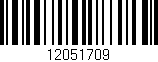 Código de barras (EAN, GTIN, SKU, ISBN): '12051709'