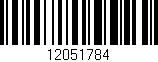 Código de barras (EAN, GTIN, SKU, ISBN): '12051784'