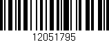 Código de barras (EAN, GTIN, SKU, ISBN): '12051795'