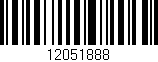 Código de barras (EAN, GTIN, SKU, ISBN): '12051888'
