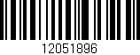 Código de barras (EAN, GTIN, SKU, ISBN): '12051896'