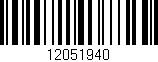 Código de barras (EAN, GTIN, SKU, ISBN): '12051940'