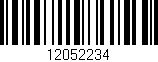 Código de barras (EAN, GTIN, SKU, ISBN): '12052234'