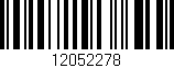 Código de barras (EAN, GTIN, SKU, ISBN): '12052278'