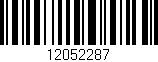 Código de barras (EAN, GTIN, SKU, ISBN): '12052287'