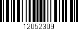 Código de barras (EAN, GTIN, SKU, ISBN): '12052309'