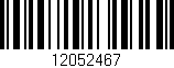 Código de barras (EAN, GTIN, SKU, ISBN): '12052467'