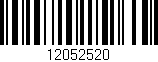 Código de barras (EAN, GTIN, SKU, ISBN): '12052520'