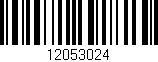 Código de barras (EAN, GTIN, SKU, ISBN): '12053024'