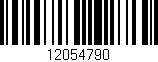 Código de barras (EAN, GTIN, SKU, ISBN): '12054790'