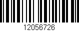 Código de barras (EAN, GTIN, SKU, ISBN): '12056726'