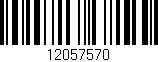 Código de barras (EAN, GTIN, SKU, ISBN): '12057570'
