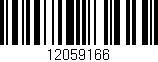 Código de barras (EAN, GTIN, SKU, ISBN): '12059166'