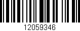 Código de barras (EAN, GTIN, SKU, ISBN): '12059346'