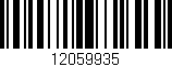 Código de barras (EAN, GTIN, SKU, ISBN): '12059935'