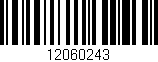 Código de barras (EAN, GTIN, SKU, ISBN): '12060243'