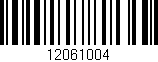 Código de barras (EAN, GTIN, SKU, ISBN): '12061004'