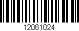 Código de barras (EAN, GTIN, SKU, ISBN): '12061024'