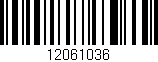 Código de barras (EAN, GTIN, SKU, ISBN): '12061036'