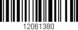 Código de barras (EAN, GTIN, SKU, ISBN): '12061380'