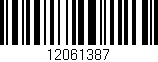 Código de barras (EAN, GTIN, SKU, ISBN): '12061387'
