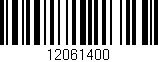 Código de barras (EAN, GTIN, SKU, ISBN): '12061400'