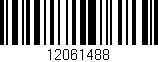 Código de barras (EAN, GTIN, SKU, ISBN): '12061488'