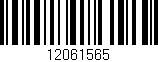 Código de barras (EAN, GTIN, SKU, ISBN): '12061565'