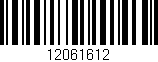 Código de barras (EAN, GTIN, SKU, ISBN): '12061612'