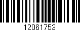 Código de barras (EAN, GTIN, SKU, ISBN): '12061753'
