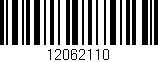 Código de barras (EAN, GTIN, SKU, ISBN): '12062110'