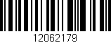 Código de barras (EAN, GTIN, SKU, ISBN): '12062179'