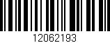 Código de barras (EAN, GTIN, SKU, ISBN): '12062193'