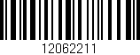 Código de barras (EAN, GTIN, SKU, ISBN): '12062211'