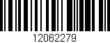 Código de barras (EAN, GTIN, SKU, ISBN): '12062279'