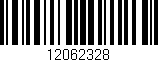 Código de barras (EAN, GTIN, SKU, ISBN): '12062328'