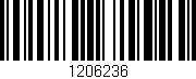Código de barras (EAN, GTIN, SKU, ISBN): '1206236'