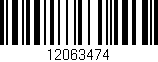 Código de barras (EAN, GTIN, SKU, ISBN): '12063474'