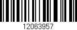 Código de barras (EAN, GTIN, SKU, ISBN): '12063957'