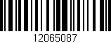 Código de barras (EAN, GTIN, SKU, ISBN): '12065087'