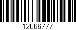 Código de barras (EAN, GTIN, SKU, ISBN): '12066777'