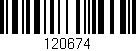 Código de barras (EAN, GTIN, SKU, ISBN): '120674'