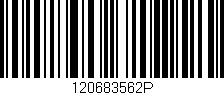 Código de barras (EAN, GTIN, SKU, ISBN): '120683562P'