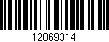 Código de barras (EAN, GTIN, SKU, ISBN): '12069314'