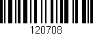 Código de barras (EAN, GTIN, SKU, ISBN): '120708'